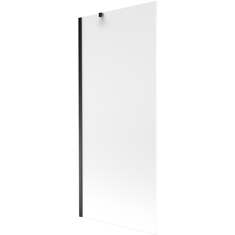 Mexen Next single-panel bathtub screen 80 x 150 cm, frost, black - 895-080-000-00-30-70