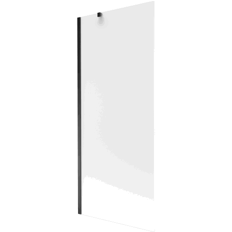 Mexen Next 1-winged bath screen 80 x 150 cm, frost, black - 895-080-000-00-30-70