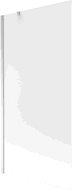 Mexen Next 1-wing bath screen 90 x 150 cm, frosted, chrome - 895-090-000-00-30-01