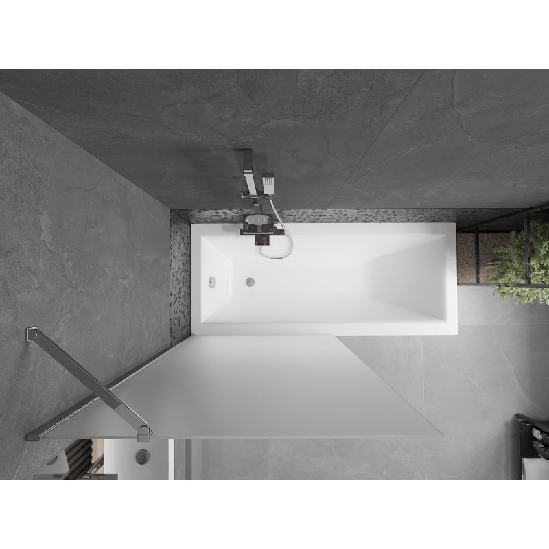 Mexen Next bathtub screen 1-wing 90 x 150 cm, frost, chrome - 895-090-000-00-30-01