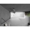 Mexen Next 1-wing bath screen 90 x 150 cm, frosted, chrome - 895-090-000-00-30-01