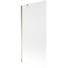 Mexen Next bathtub screen 1-winged 90 x 150 cm, frost, gold - 895-090-000-00-30-50