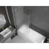 Mexen Next bathtub screen 1-winged 90 x 150 cm, frost, gold - 895-090-000-00-30-50