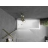 Mexen Next 1-wing shower screen 90 x 150 cm, frost, gold - 895-090-000-00-30-50