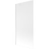 Mexen Next 1-wing bath screen 90 x 150 cm, frosted, white - 895-090-000-00-30-20
