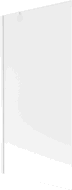 Mexen Next 1-wing bath screen 90 x 150 cm, frosted, white - 895-090-000-00-30-20