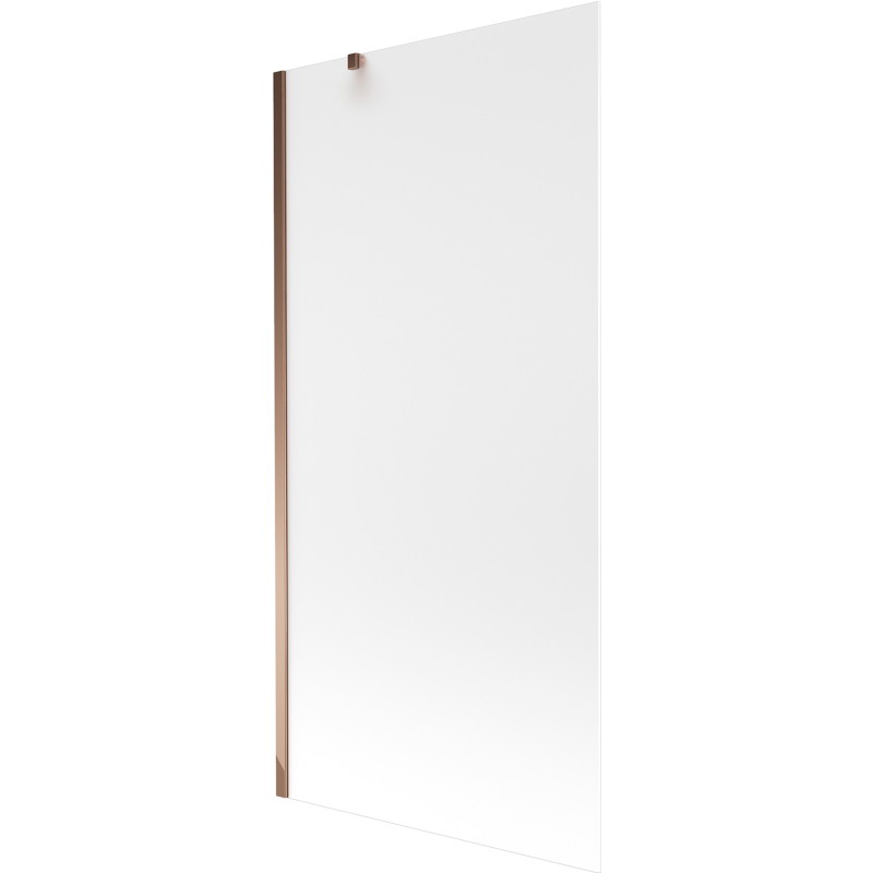 Mexen Next 1-panel bathtub screen 90 x 150 cm, frosted, rose gold - 895-090-000-00-30-60