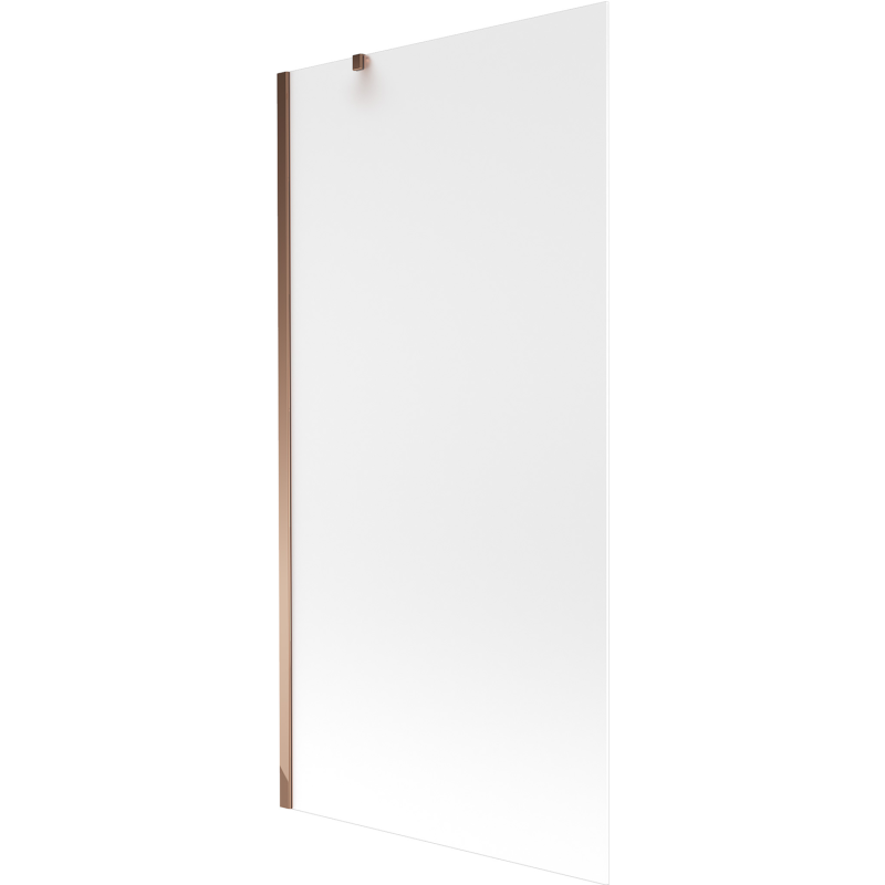 Mexen Next 1-wing bathtub screen 90 x 150 cm, Frosted, Rose gold - 895-090-000-00-30-60
