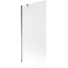 Mexen Next 1-panel bath screen 90 x 150 cm, frosted, rose gold - 895-090-000-00-30-60