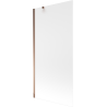 Mexen Next 1-panel bathtub screen 90 x 150 cm, frosted, rose gold - 895-090-000-00-30-60