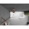 Mexen Next 1-panel bathtub screen 90 x 150 cm, frosted, rose gold - 895-090-000-00-30-60