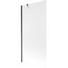 Mexen Next 1-wing bathtub screen 90 x 150 cm, Frosted, Black - 895-090-000-00-30-70