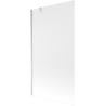 Mexen Next 1-wing bathtub screen 100 x 150 cm, Frosted, Chrome - 895-100-000-00-30-01