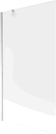 Mexen Next bathtub screen single-panel 100 x 150 cm, frost, chrome - 895-100-000-00-30-01