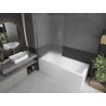 Mexen Next single-panel bath screen 100 x 150 cm, frosted, chrome - 895-100-000-00-30-01