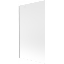 Mexen Next 1-wing bathtub screen 100 x 150 cm, Frosted, White - 895-100-000-00-30-20
