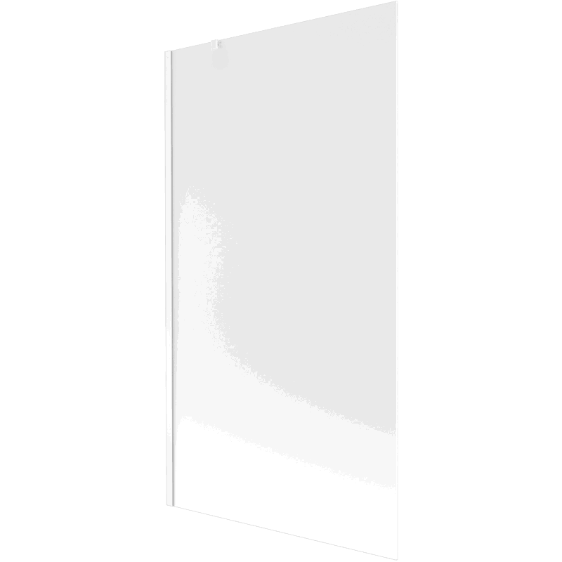 Mexen Next 1-wing bath screen 100 x 150 cm, frosted, white - 895-100-000-00-30-20
