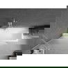 Mexen Next 1-wing bathtub screen 100 x 150 cm, Frosted, White - 895-100-000-00-30-20