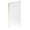 Mexen Next 1-wing bath screen 100 x 150 cm, frosted, gold - 895-100-000-00-30-50