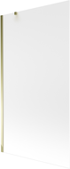 Mexen Next 1-wing bathtub screen 100 x 150 cm, Frosted, Gold - 895-100-000-00-30-50