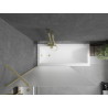 Mexen Next 1-panel bathtub screen 100 x 150 cm, frost, gold - 895-100-000-00-30-50