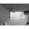 Mexen Next 1-wing bath screen 100 x 150 cm, frosted, gold - 895-100-000-00-30-50