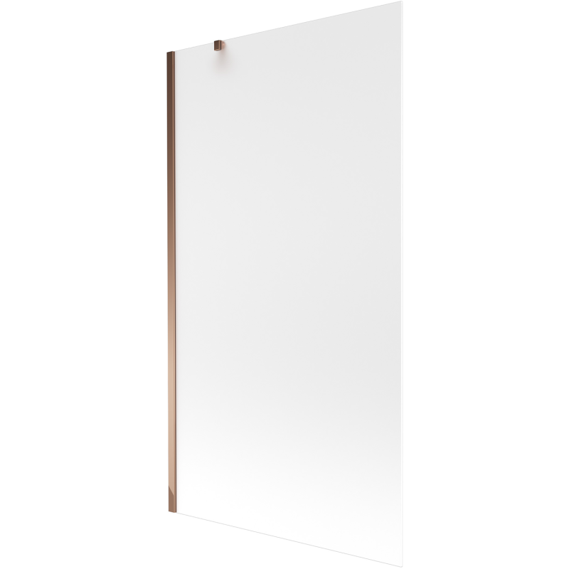 Mexen Next 1-panel bath screen 100 x 150 cm, frost, rose gold - 895-100-000-00-30-60
