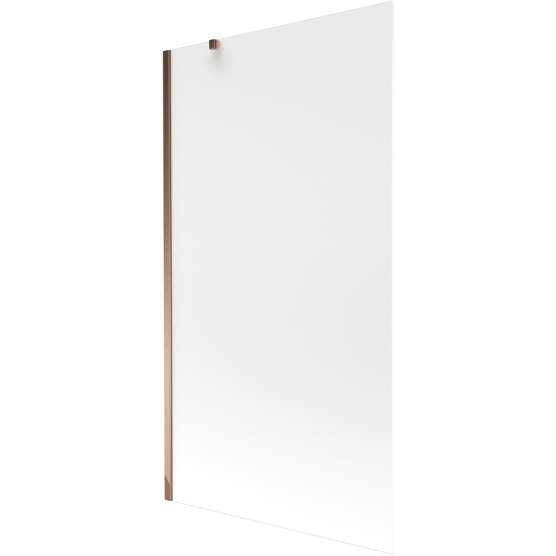 Mexen Next 1-wing bathtub screen 100 x 150 cm, frost, pink gold - 895-100-000-00-30-60