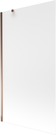 Mexen Next 1-wing bathtub screen 100 x 150 cm, Frosted, Rose gold - 895-100-000-00-30-60