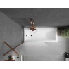 Mexen Next 1-panel bathtub screen 100 x 150 cm, frost, rose gold - 895-100-000-00-30-60