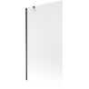 Mexen Next 1-panel bathtub screen 100 x 150 cm, frost, black - 895-100-000-00-30-70