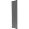 Mexen Next 1-panel bathtub screen 50 x 150 cm, graphite, chrome - 895-050-000-00-40-01