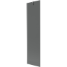 Mexen Next 1-wing bathtub screen 50 x 150 cm, Graphite, Chrome - 895-050-000-00-40-01