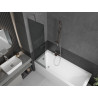 Mexen Next 1-panel bathtub screen 50 x 150 cm, graphite, chrome - 895-050-000-00-40-01