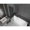 Mexen Next 1-wing bath screen 50 x 150 cm, graphite, chrome - 895-050-000-00-40-01