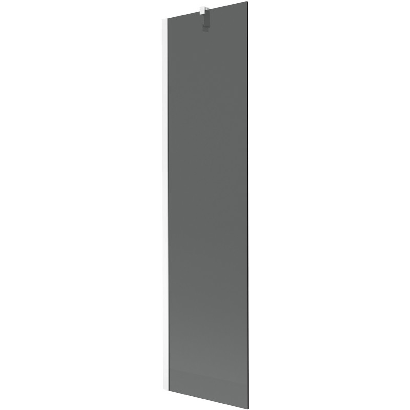 Mexen Next 1-panel bathtub screen 50 x 150 cm, graphite, white - 895-050-000-00-40-20