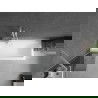 Mexen Next 1-wing bathtub screen 50 x 150 cm, Graphite, White - 895-050-000-00-40-20
