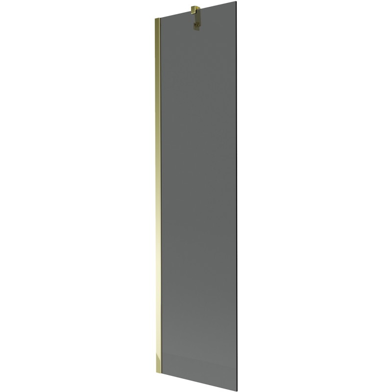 Mexen Next 1-panel bathtub screen 50 x 150 cm, graphite, gold - 895-050-000-00-40-50