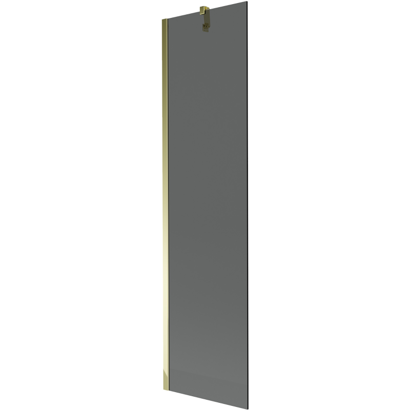 Mexen Next 1-Panel Shower Screen 50 x 150 cm, Graphite, Gold - 895-050-000-00-40-50