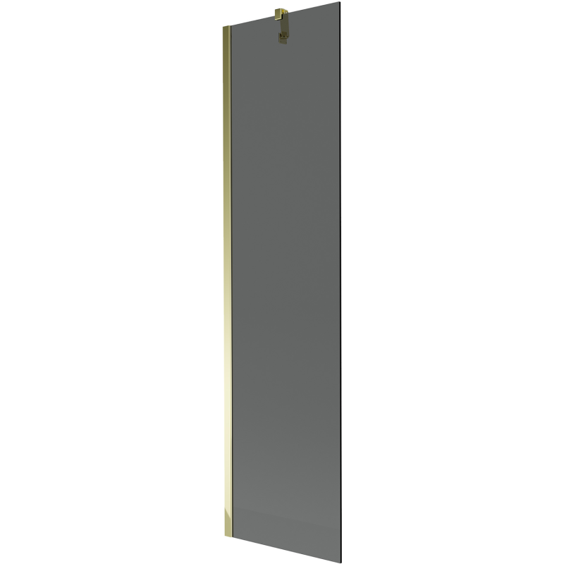 Mexen Next 1-wing bathtub screen 50 x 150 cm, Graphite, Gold - 895-050-000-00-40-50