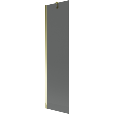 Mexen Next 1-panel bathtub screen 50 x 150 cm, graphite, gold - 895-050-000-00-40-50
