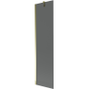 Mexen Next 1-panel bathtub screen 50 x 150 cm, graphite, gold - 895-050-000-00-40-50