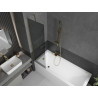 Mexen Next 1-panel bathtub screen 50 x 150 cm, graphite, gold - 895-050-000-00-40-50