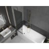 Mexen Next 1-Panel Shower Screen 50 x 150 cm, Graphite, Gold - 895-050-000-00-40-50
