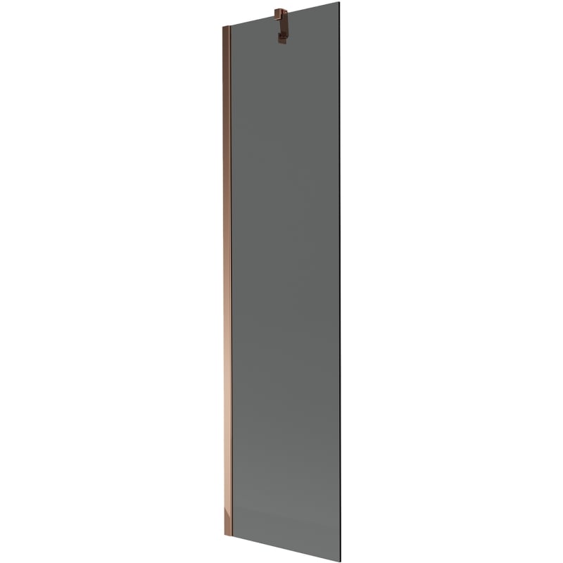 Mexen Next 1-wing bath screen 50 x 150 cm, graphite, rose gold - 895-050-000-00-40-60