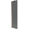 Mexen Next 1-winged bath screen 50 x 150 cm, graphite, rose gold - 895-050-000-00-40-60
