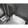 Mexen Next 1-wing bath screen 50 x 150 cm, graphite, rose gold - 895-050-000-00-40-60