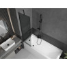 Mexen Next 1-panel bathtub screen 50 x 150 cm, graphite, black - 895-050-000-00-40-70