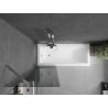 Mexen Next 1-wing Bath Screen 60 x 150 cm, graphite, chrome - 895-060-000-00-40-01
