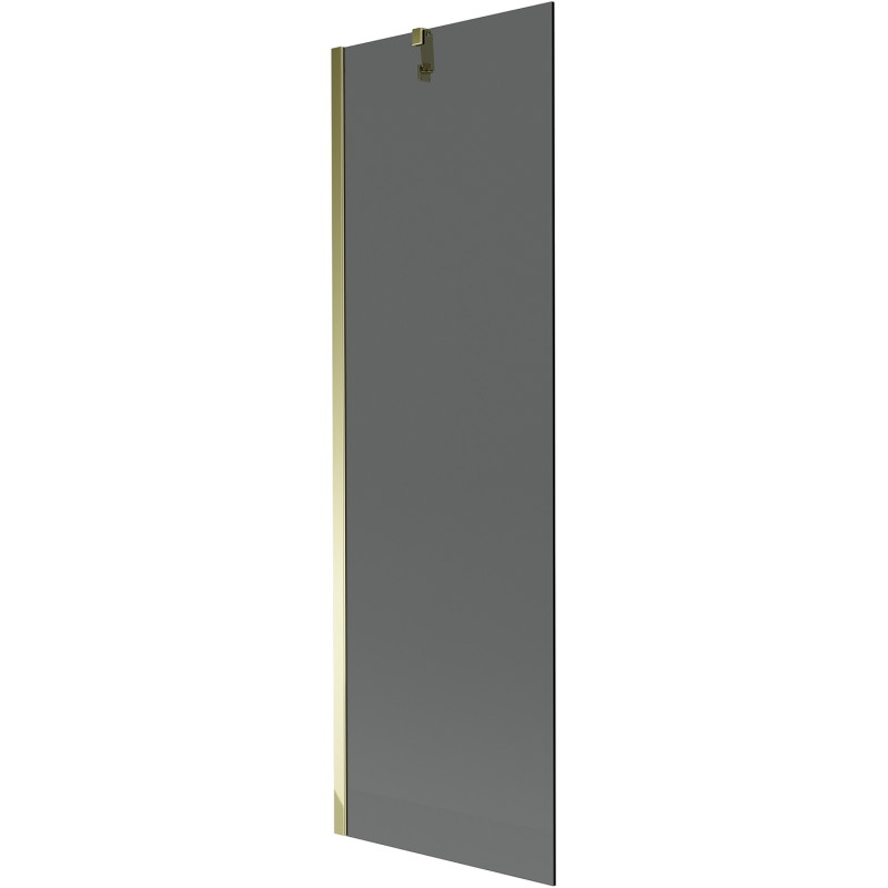 Mexen Next 1-panel bathtub screen 60 x 150 cm, graphite, gold - 895-060-000-00-40-50